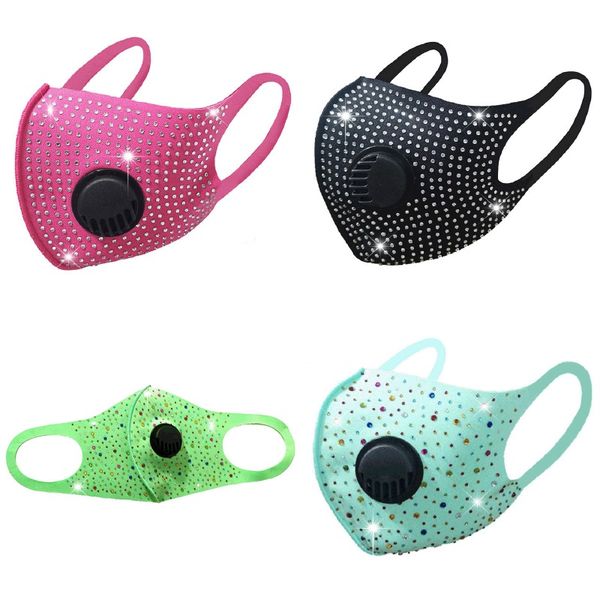 rhinestone inlay designer face mask multicolor with respirator valve cotton mouth masks anti ultraviolet proof dust mascherine 3lg l2
rhinestone inlay designer face mask multicolor with respirator valve cotton mouth masks anti ultraviolet proof dust mascherine 3lg l2