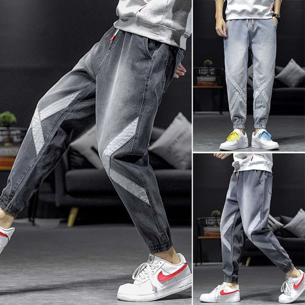 jeans 2020 spring new slim fit youth versatile casual small feet korean harlan men's pants fashion, Blue
jeans 2020 spring new slim fit youth versatile casual small feet korean harlan men's pants fashion, Blue
