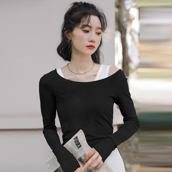 autumn 2020 two piece ins color contrast design vest t- sense slim bottoming shirt long sleeve t-shirt i-shaped vest for women tk0rf, White
autumn 2020 two piece ins color contrast design vest t- sense slim bottoming shirt long sleeve t-shirt i-shaped vest for women tk0rf, White
