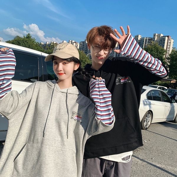db9bt 2020 new sweater autumn and winter ins sweatersweater couple fashionable loose fake style korean two-piece for women hvu43, Black
db9bt 2020 new sweater autumn and winter ins sweatersweater couple fashionable loose fake style korean two-piece for women hvu43, Black