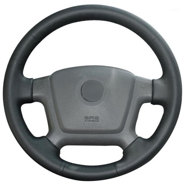hand sew black genuine leather car steering wheel cover for kia cerato 2005-2012 spectra spectra5 2004-20091
hand sew black genuine leather car steering wheel cover for kia cerato 2005-2012 spectra spectra5 2004-20091