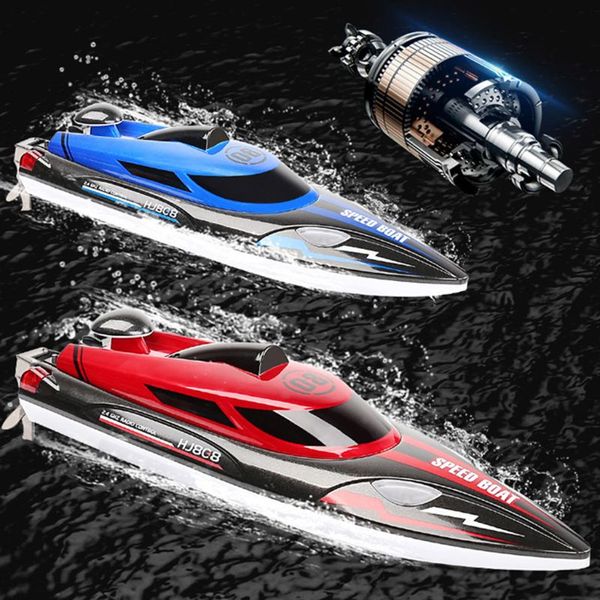 rc boat hj808 25km/h 2.4g high speed remote control racing ship water speed boat children model toy premium quality
rc boat hj808 25km/h 2.4g high speed remote control racing ship water speed boat children model toy premium quality