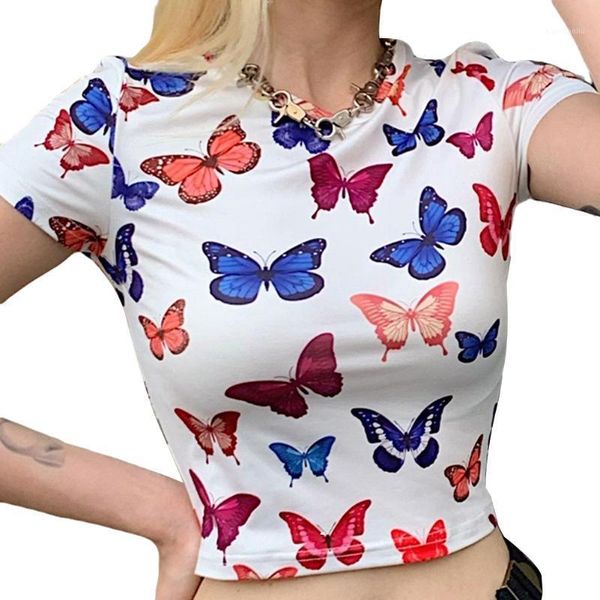 yoga outfits women's cropped shirt, summer butterfly printed wrapped elastic casual party round neck clothes1, White;red
yoga outfits women's cropped shirt, summer butterfly printed wrapped elastic casual party round neck clothes1, White;red