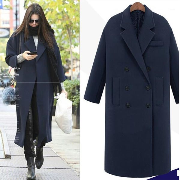 jappkbh autumn winter wool long coat jacket casual double breasted christmas blazer outwear elegant v-neck women coat bayan mont1, Black
jappkbh autumn winter wool long coat jacket casual double breasted christmas blazer outwear elegant v-neck women coat bayan mont1, Black