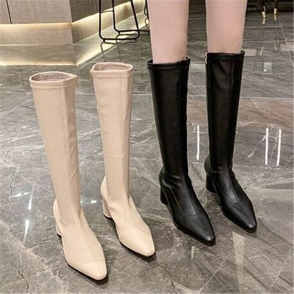 new fashionable 2021 at knee women's leather thick boots pointed to the zip side british style lady knight boot shoes black 43ct
new fashionable 2021 at knee women's leather thick boots pointed to the zip side british style lady knight boot shoes black 43ct