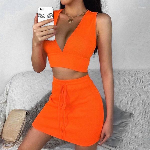 2020 summer women vest short skirt suit orange deep v-neck vest lace up skirts bodycon club two piece set female suits1, Gray
2020 summer women vest short skirt suit orange deep v-neck vest lace up skirts bodycon club two piece set female suits1, Gray
