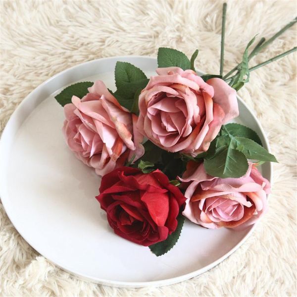 decorative flowers & wreaths home velvet rose artificial flower decoration wedding holding wall plant fake w12131
decorative flowers & wreaths home velvet rose artificial flower decoration wedding holding wall plant fake w12131