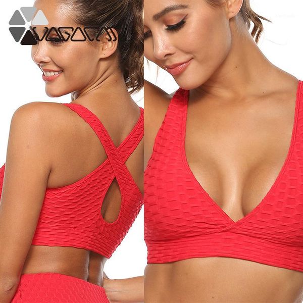 gym clothing push up sports bras women v-neck jacquard breathable shockproof fitness yoga bra crop seamless running bralette1, White;black
gym clothing push up sports bras women v-neck jacquard breathable shockproof fitness yoga bra crop seamless running bralette1, White;black