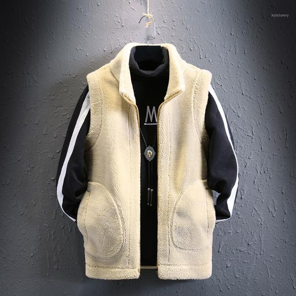hoo new men's autumn season 2020 collar imitation lambs wool ma3 jia3 teenagers polar fleece pure color warm vest1, Black;white
hoo new men's autumn season 2020 collar imitation lambs wool ma3 jia3 teenagers polar fleece pure color warm vest1, Black;white
