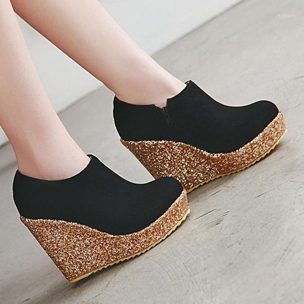 brand designer high heel platform women shoes wedge heels pumps 2020 spring autumn zipper bling ladies shoes ankle boots size 421, Black
brand designer high heel platform women shoes wedge heels pumps 2020 spring autumn zipper bling ladies shoes ankle boots size 421, Black