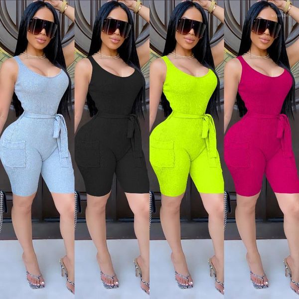 solid knit ribbed jumpsuit vest skinny playsuit lace up shorts with pockets romper back zipper up sportswear tracksuit1, Black;white
solid knit ribbed jumpsuit vest skinny playsuit lace up shorts with pockets romper back zipper up sportswear tracksuit1, Black;white