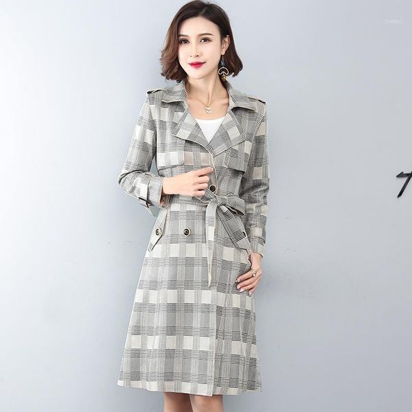 spring autumn new women long windbreaker suede casual plaid trench coat female double-breasted plus size korean fashion overcoat1, Tan;black
spring autumn new women long windbreaker suede casual plaid trench coat female double-breasted plus size korean fashion overcoat1, Tan;black