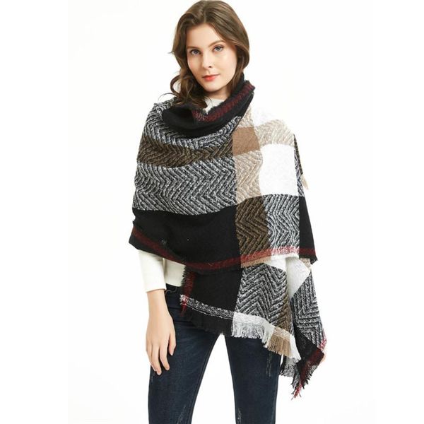 Fashion Autumn and winter big plaid scarf for Women Thick Warm Lady Scarf Soft Polyster 8 color, Blue;gray
Fashion Autumn and winter big plaid scarf for Women Thick Warm Lady Scarf Soft Polyster 8 color, Blue;gray