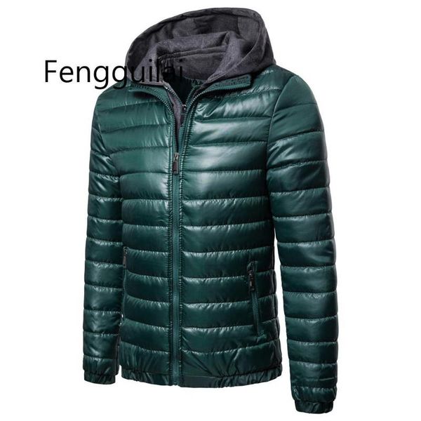 

2020 new outwear winter jacket men ultralight cotton down lightweight overcoats fashion classic coats men plus size, Black;brown