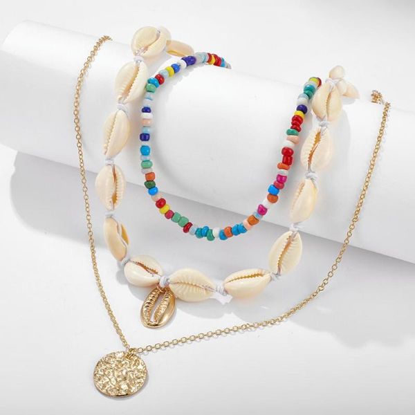 3шт / set богемских женщины shell beads круглого ожерелье пляж подарок ювелирных изделия, Silver
3шт / set богемских женщины shell beads круглого ожерелье пляж подарок ювелирных изделия, Silver