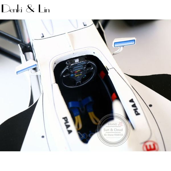 10cm 1:24 F1 3d Formula Racing Year Car Japanese 2005 Paper Model Assemble Hand Work Puzzle Game Diy Kids Toy Denki & Lin