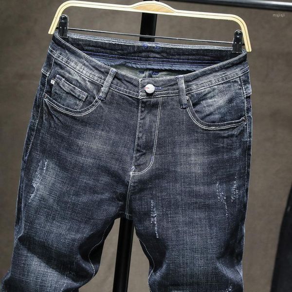 men's jeans 2021 autumn winter business men casual slim fit cotton soft denim pants trousers solid color work blue for men,9351
men's jeans 2021 autumn winter business men casual slim fit cotton soft denim pants trousers solid color work blue for men,9351