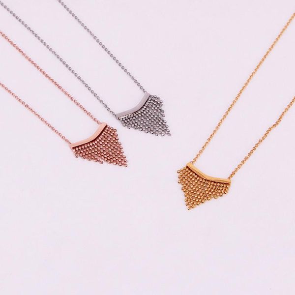 chains stainless steel rose gold waterfall pendant necklace tassel wave jewelry gift with clavicle chain for him, Silver
chains stainless steel rose gold waterfall pendant necklace tassel wave jewelry gift with clavicle chain for him, Silver