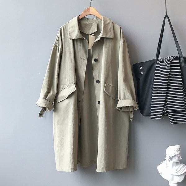 2021 new autumn cotton loose turn down collar women clothes long coat feminino abrigo mujer trench femme p4uk, Tan;black
2021 new autumn cotton loose turn down collar women clothes long coat feminino abrigo mujer trench femme p4uk, Tan;black