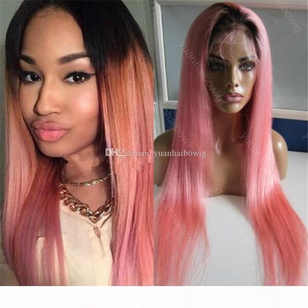 two tone pink human hair wig 28inch silk straight virgin brazilian hair pink lace front wig ing, Black;brown
two tone pink human hair wig 28inch silk straight virgin brazilian hair pink lace front wig ing, Black;brown