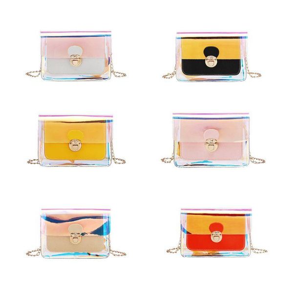 women girls pvc holographic handbag chain shoulder bag purse tote messenger satc
women girls pvc holographic handbag chain shoulder bag purse tote messenger satc
