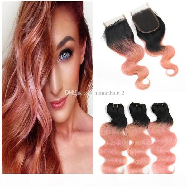 rose gold human hair weaves with lace closure two tone 1b rose pink ombre 4x4 lace closure with bundles virgin brazilian hair, Black;brown
rose gold human hair weaves with lace closure two tone 1b rose pink ombre 4x4 lace closure with bundles virgin brazilian hair, Black;brown