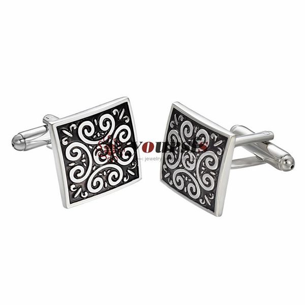 yoursfs japanese style cufflinks men's fashionable arabesque black cufflinks ceremonial occasion accessories gifts, Silver
yoursfs japanese style cufflinks men's fashionable arabesque black cufflinks ceremonial occasion accessories gifts, Silver