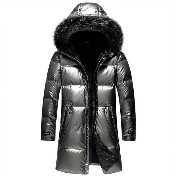 men's down & parkas brand 90% white duck jacket thickened stand-up collar fashion winter coat warm cold-proof shining, Black
men's down & parkas brand 90% white duck jacket thickened stand-up collar fashion winter coat warm cold-proof shining, Black