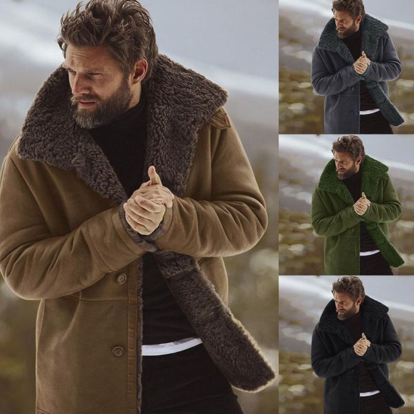 men's wool & blends 2021 men winter thick jackets fashion coat outwear lapel jacket coats mens sweaters casual clothes, Black
men's wool & blends 2021 men winter thick jackets fashion coat outwear lapel jacket coats mens sweaters casual clothes, Black