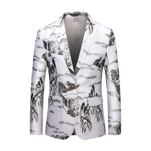 mens fashion 3d mountain print casual one button suit blazer coat jacket slim fit men's dress jackets, Black;brown
mens fashion 3d mountain print casual one button suit blazer coat jacket slim fit men's dress jackets, Black;brown