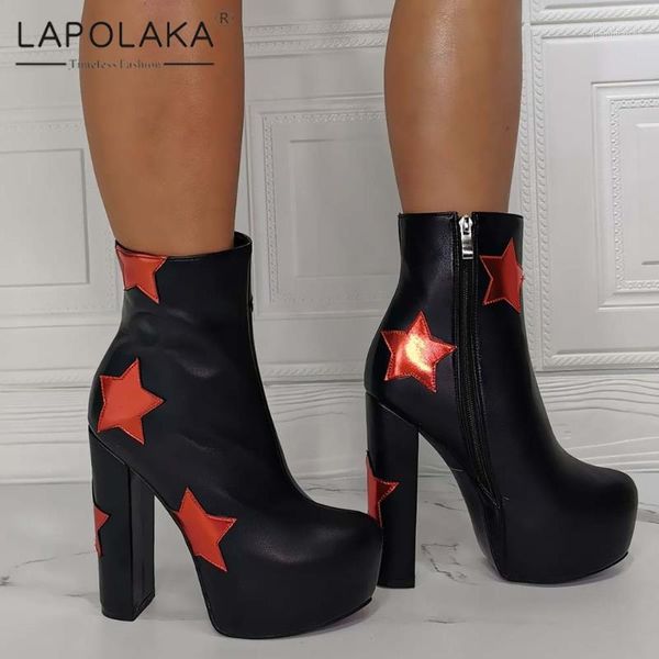 boots lapolaka 2021 big size 43 platform short woman shoes super high heels zipper ins trendy ladies boots1, Black
boots lapolaka 2021 big size 43 platform short woman shoes super high heels zipper ins trendy ladies boots1, Black