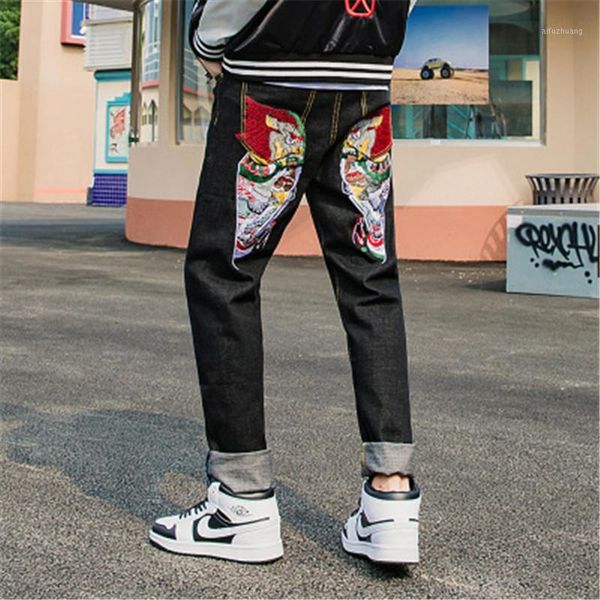 2019 brand new autumn and winter national tide jeans heavy work head embroidery chinese style jeans men straight pants men1, Blue
2019 brand new autumn and winter national tide jeans heavy work head embroidery chinese style jeans men straight pants men1, Blue