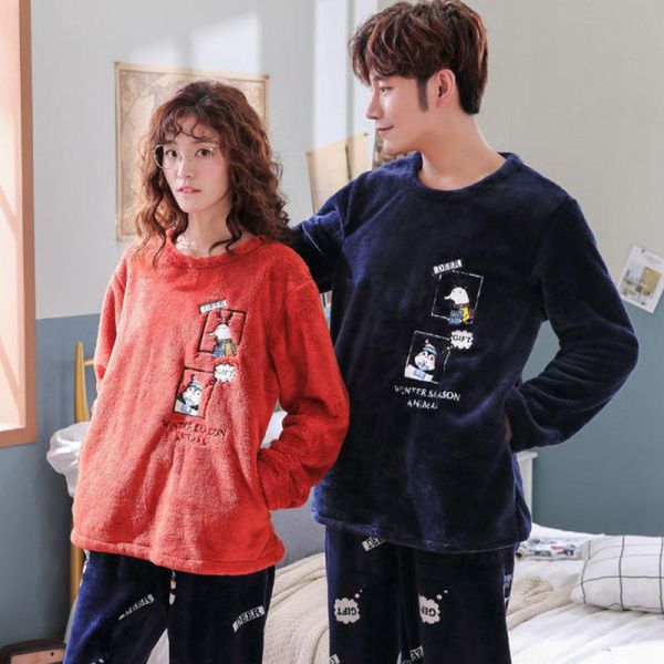 men's sleepwear couple pajamas sets winter flannel men home pyjamas loose elastic warm coral fleece lovers tracksuit one set, Black;brown
men's sleepwear couple pajamas sets winter flannel men home pyjamas loose elastic warm coral fleece lovers tracksuit one set, Black;brown