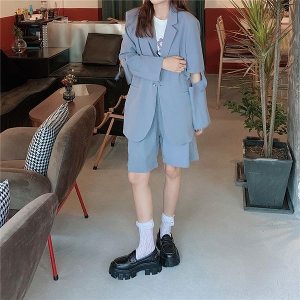 qlbmh 2020 south korea autumn new design casual suit student shorts two suitsuit suitcoat coat piece suit loose pgool, Gray
qlbmh 2020 south korea autumn new design casual suit student shorts two suitsuit suitcoat coat piece suit loose pgool, Gray