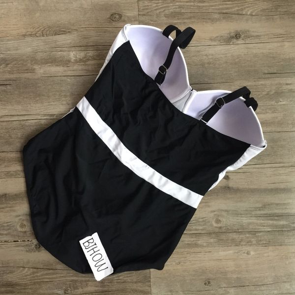 one pieces swimsuit plus xl xxl xxxl swimwear monokini for women black&white patchwork big size push up bathing suit y200824, White;black
one pieces swimsuit plus xl xxl xxxl swimwear monokini for women black&white patchwork big size push up bathing suit y200824, White;black