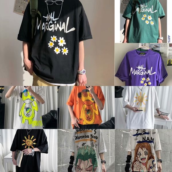 summer fashion printed t-shirt coat t-shirt men's ins trend ultra fire short sleeve loose and versatile half sleeve couple's 3gyre, Blue
summer fashion printed t-shirt coat t-shirt men's ins trend ultra fire short sleeve loose and versatile half sleeve couple's 3gyre, Blue