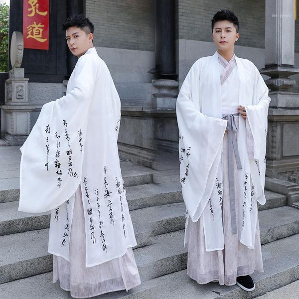 origional improved chinese clothing men's couple's white embroidered coat big hemline fairy skirt fresh dance costume set1, Black;red
origional improved chinese clothing men's couple's white embroidered coat big hemline fairy skirt fresh dance costume set1, Black;red