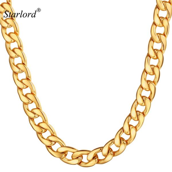 chains starlord 12mm curb chain necklace men jewelry 9/15mm gold/black stainless steel cuban link for gn3012, Silver
chains starlord 12mm curb chain necklace men jewelry 9/15mm gold/black stainless steel cuban link for gn3012, Silver