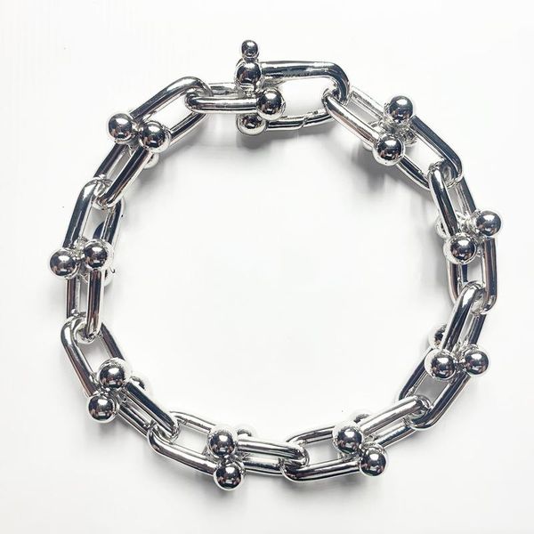 new original ag925 sterling silvers bracelet logo classic fashion hardwear u-shaped pendant bracelets for women's jewelry gift, Golden;silver
new original ag925 sterling silvers bracelet logo classic fashion hardwear u-shaped pendant bracelets for women's jewelry gift, Golden;silver