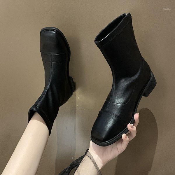 rock shoes woman round toe lady boots luxury designer boots-women mid calf mid-calf low rubber fashion 2020 summer flock1, Black
rock shoes woman round toe lady boots luxury designer boots-women mid calf mid-calf low rubber fashion 2020 summer flock1, Black