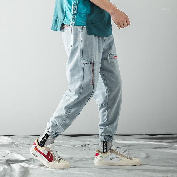 japanese style men oversized jeans pants autumn men light blue casual denim harem pants loose casual jeans cargo1, Black
japanese style men oversized jeans pants autumn men light blue casual denim harem pants loose casual jeans cargo1, Black