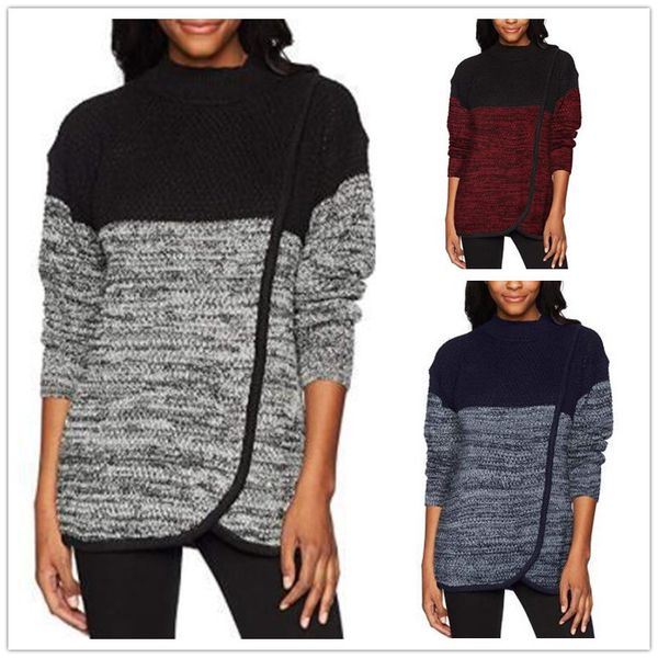 patchwork split women designer sweatshirts stand neck spring autumn long sleeve loose women casual comfortable clothing, Black
patchwork split women designer sweatshirts stand neck spring autumn long sleeve loose women casual comfortable clothing, Black