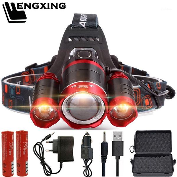 powerful xml-t6 3 led headlamp headlight light lantern head lamp zoomable rechargeable 18650 battery for camping1
powerful xml-t6 3 led headlamp headlight light lantern head lamp zoomable rechargeable 18650 battery for camping1
