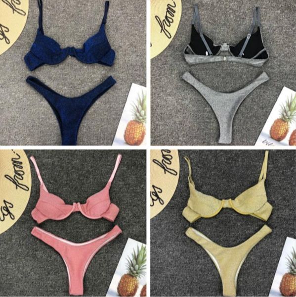 hirigin women sparkle 2pcs padded beahwear bathing clothing fashion summer ladies glitter beach style bra and briefs set, Gray
hirigin women sparkle 2pcs padded beahwear bathing clothing fashion summer ladies glitter beach style bra and briefs set, Gray