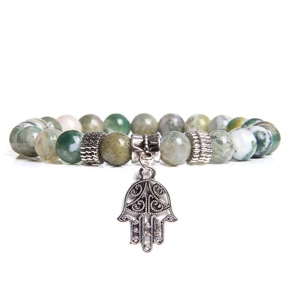 fashion fatima hand chakra bracelet men 8mm natural green agates beaded yoga bracelet energy jewelry for women female gifts, Black
fashion fatima hand chakra bracelet men 8mm natural green agates beaded yoga bracelet energy jewelry for women female gifts, Black