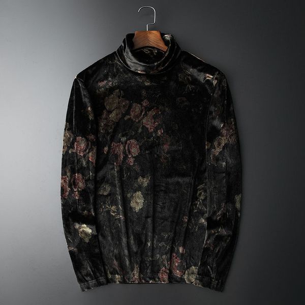 men's suede wool t-shirt homme plant gold printing black male 2021 vintage ctw5, White;black
men's suede wool t-shirt homme plant gold printing black male 2021 vintage ctw5, White;black