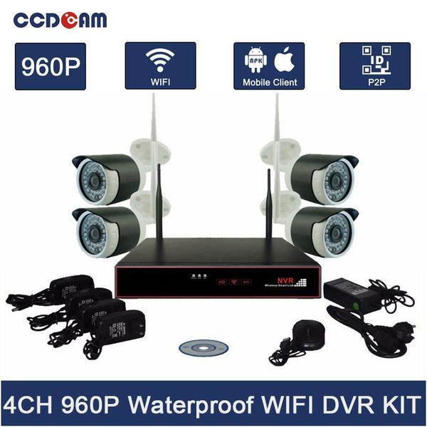 wireless camera kits 4ch wifi nvr kit security system 960p ip with ap 2.4ghz cctv complete set
wireless camera kits 4ch wifi nvr kit security system 960p ip with ap 2.4ghz cctv complete set
