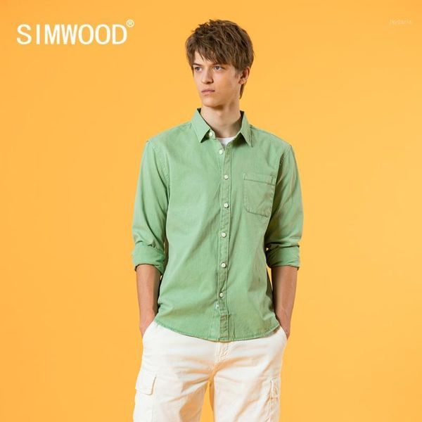 simwood 2020 autumn winter new casual shirts men garment washed vintage casual plus size shirts chest pockets sj1702001, White;black
simwood 2020 autumn winter new casual shirts men garment washed vintage casual plus size shirts chest pockets sj1702001, White;black