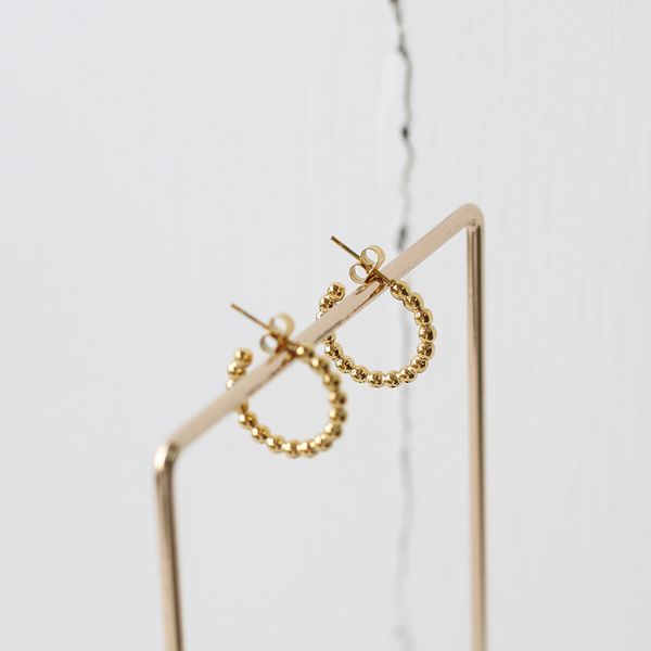solid small gold beads earrings earrings wholesale stainless steel plating 18k gold color keeping students small, Golden;silver
solid small gold beads earrings earrings wholesale stainless steel plating 18k gold color keeping students small, Golden;silver
