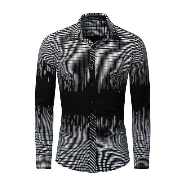 men's casual shirts large cotton long sleeve shirt plaid classic men clothing, White;black
men's casual shirts large cotton long sleeve shirt plaid classic men clothing, White;black
